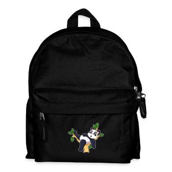 Panda Zweig - Kinder Rucksack - Schwarz - Vorne