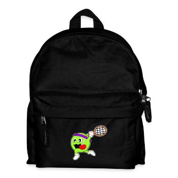 Raquette de tennis balle de tennis - Sac à dos Enfant - noir - Devant
