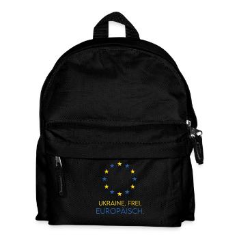 UKRAINE FREE EUROPEAN - Soutenez l'Europe du futur - Sac à dos Enfant - noir - Devant