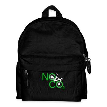 Pas de CO2 Vélo Changement climatique VTT VTT E-Bike - Sac à dos Enfant - noir - Devant