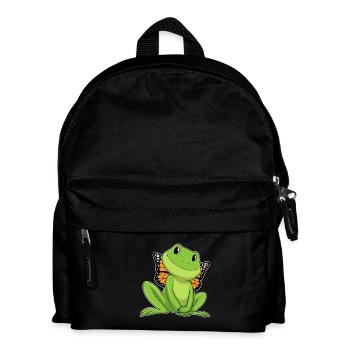 Frog Butterfly Wings - Kids' Backpack - black - Front