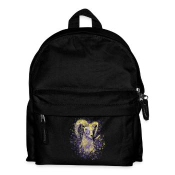 Bunter Widder Sternzeichen - Kinder Rucksack - Schwarz - Vorne