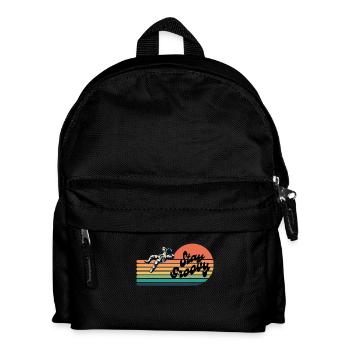 Stay Groovy -Retro Astronaut - Kinder Rucksack - Schwarz - Vorne
