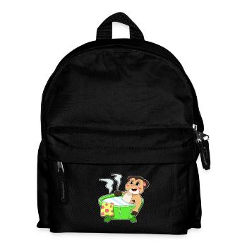 Erdmännchen Baden Badewanne - Kinder Rucksack - Schwarz - Vorne