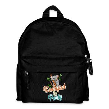 Koalafied to Party Qualified Pun Cute and Funny Ko - Kids' Backpack - black - Front