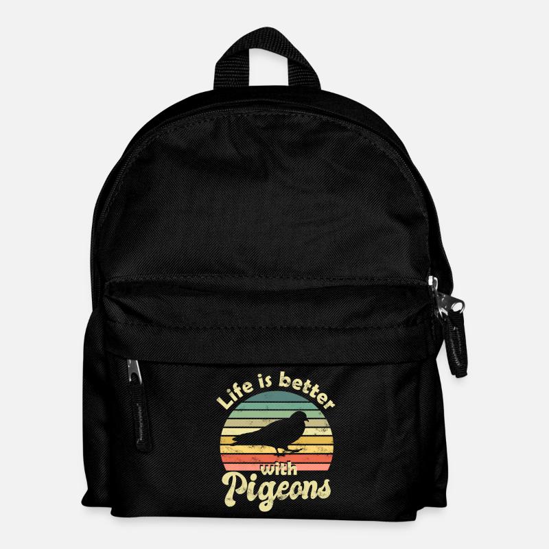 Pigeon Pigeons - Sac à dos Enfant - noir