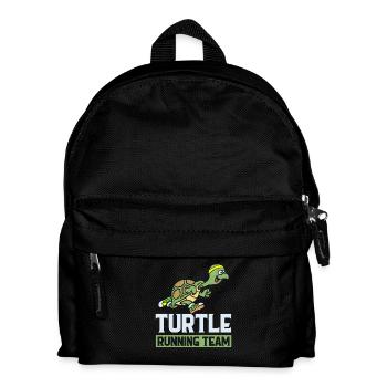 Turtle running team neu - Kinder Rucksack - Schwarz - Vorne