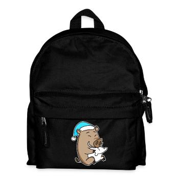 Wild Boar Baby Pig - Kids' Backpack - black - Front