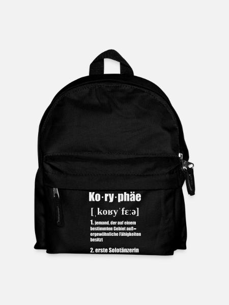Koryphäe - Kinder Rucksack - Schwarz
