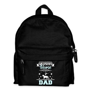 Proud horse show dad - Kinder Rucksack - Schwarz - Vorne