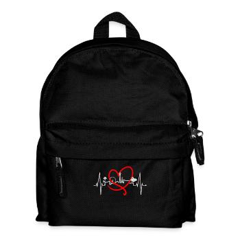 Las Vegas Skyline Heartbeat Nevada USA Heart Love - Kids' Backpack - black - Front