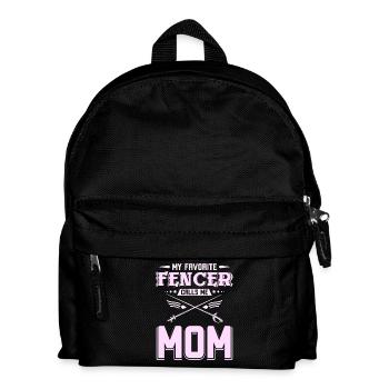 My favorite fencer calls me mom - Kinder Rucksack - Schwarz - Vorne
