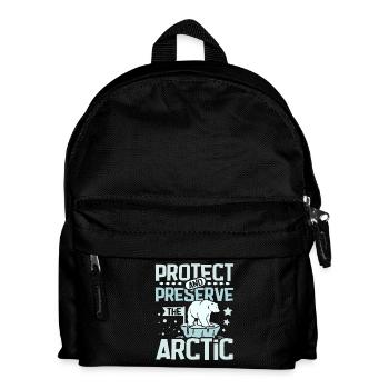 Protéger et préserver l’Arctique - Sac à dos Enfant - noir - Devant