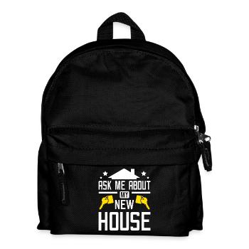 Posez-moi des questions sur ma nouvelle maison - Sac à dos Enfant - noir - Devant