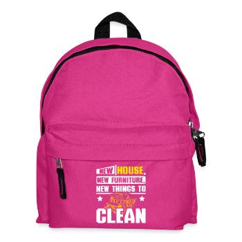 New house new furniture new things to clean - Kids' Backpack - fuchsia - Front