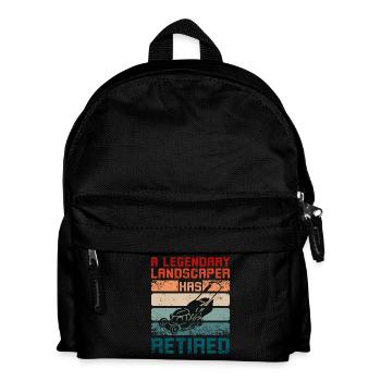 Un paysagiste légendaire a pris sa retraite - Sac à dos Enfant - noir - Devant