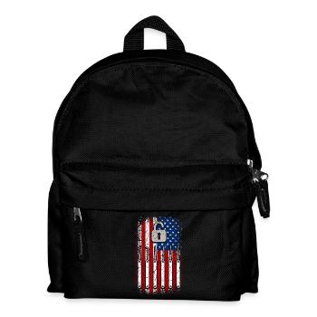 Usa American Flag Serrurier 4 juillet - Sac à dos Enfant - noir - Devant