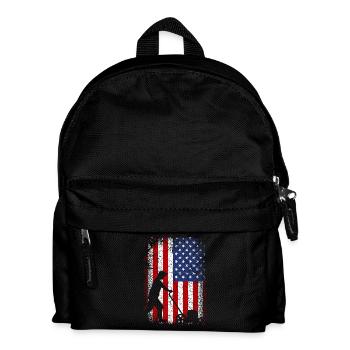 Paysagistes du drapeau américain des États-Unis 4 juillet - Sac à dos Enfant - noir - Devant