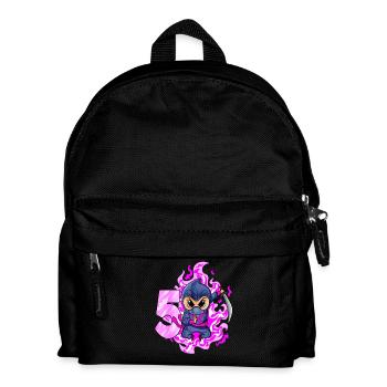 5. Geburtstag Mädchen 5 Jahre alt Ninja - Kinder Rucksack - Schwarz - Vorne