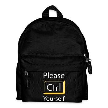 S’il vous plaît Ctrl vous-même Gaming - Sac à dos Enfant - noir - Devant