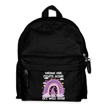 Gnome One Fights Alone Pancreatic Cancer - Kids' Backpack - black - Front