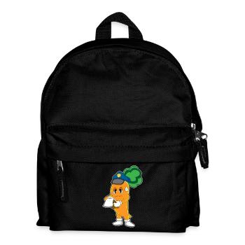 Karotte Polizist Strafzettel Polizei - Kinder Rucksack - Schwarz - Vorne