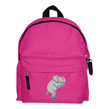 Patins à glace éléphants - Sac à dos Enfant - fuchsia - Devant