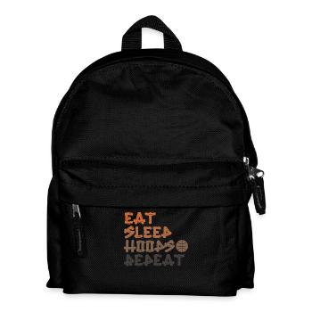 Eat Sleep Hoops Repeat Basketball - Kids' Backpack - black - Front