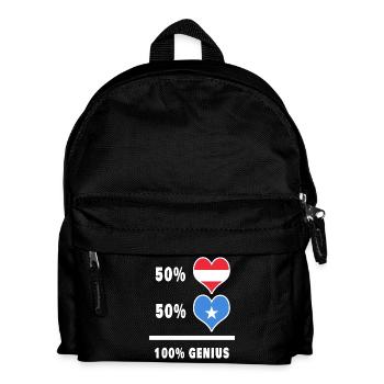 Österreich und Somalia genial / Geschenk - Kinder Rucksack - Schwarz - Vorne