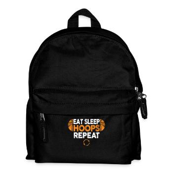 Eat Sleep Hoops Repeat Basketball - Kids' Backpack - black - Front