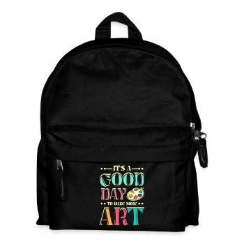C'est une bonne journée pour faire de l'art - Sac à dos Enfant - noir - Devant