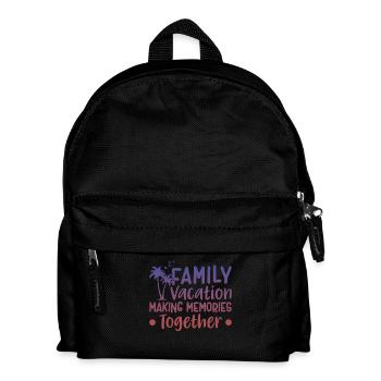 Vacances en famille Créer des souvenirs ensemble - Sac à dos Enfant - noir - Devant