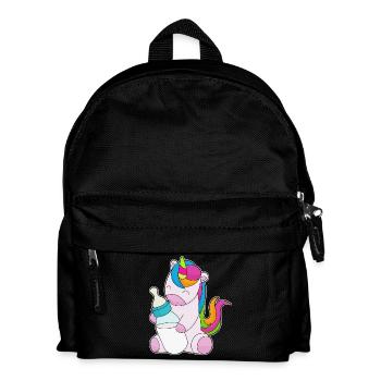 Unicorn Baby Bottle Milk - Kids' Backpack - black - Front