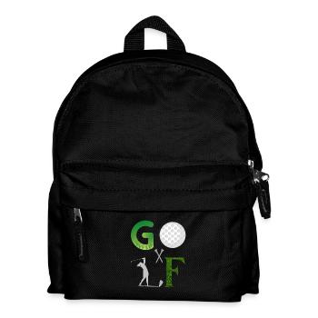 Golf - Golf Lovers - Kinder Rucksack - Schwarz - Vorne