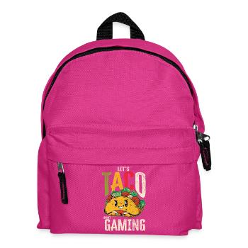 Let's Taco Bout Gaming Geek - Kids' Backpack - fuchsia - Front