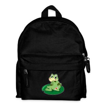 Frog Patches - Kids' Backpack - black - Front