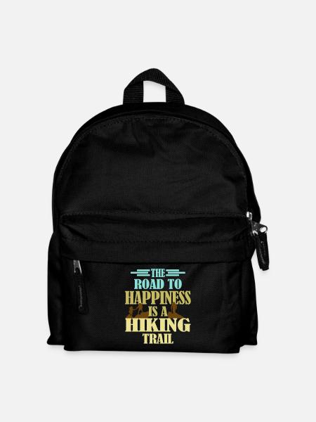 Trail Hiking Wanderer Saying for hikers - Kids' Backpack - black