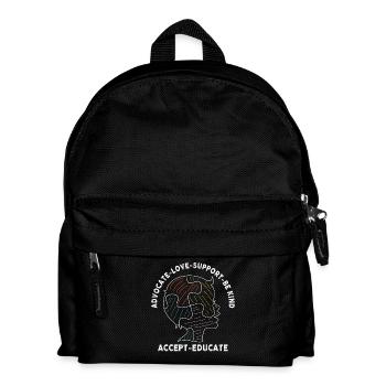 Advocate Love Support Accept Be Kind - Kids' Backpack - black - Front