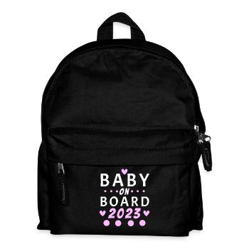 Baby On Board 2023 Mother 2023 Mom - Kids' Backpack - black - Front