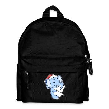 Elephant Christmas Sleep Sleep Sleep Sleep - Kids' Backpack - black - Front