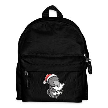 Corbeau Noël Sommeil Sommeil Sommeil Sommeil - Sac à dos Enfant - noir - Devant