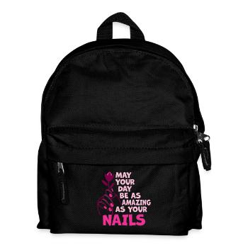 Que votre journée soit aussi incroyable tante des ongles - Sac à dos Enfant - noir - Devant