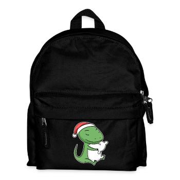Lézard Noël Sommeil Sommeil Sommeil - Sac à dos Enfant - noir - Devant