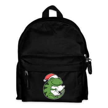 Caméléon Noël Sommeil Sommeil Sommeil Sommeil - Sac à dos Enfant - noir - Devant