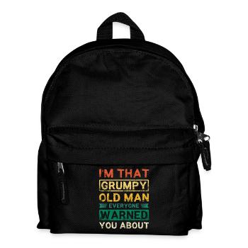 Je suis ce vieil homme grincheux - Sac à dos Enfant - noir - Devant