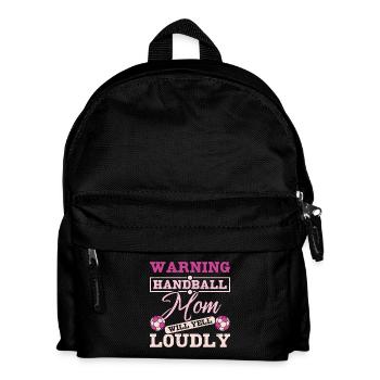 Handball mom will yell loudly - Kids' Backpack - black - Front