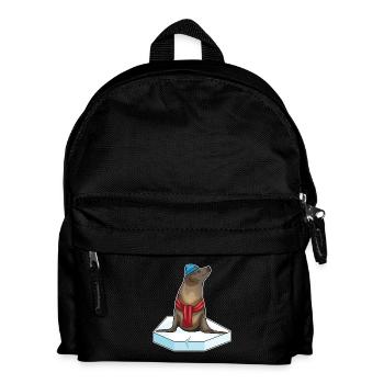 Seehund Eisscholle - Kinder Rucksack - Schwarz - Vorne