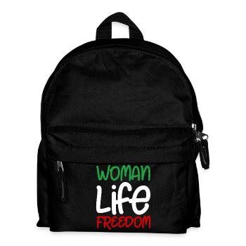 Woman Life Freedom Iran Frauen Frau Frauenrechte - Kinder Rucksack - Schwarz - Vorne