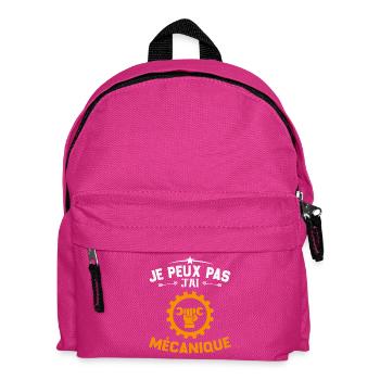 Je Peux Pas J'ai Mécanique Mécanicien Cadeau - Sac à dos Enfant - fuchsia - Devant