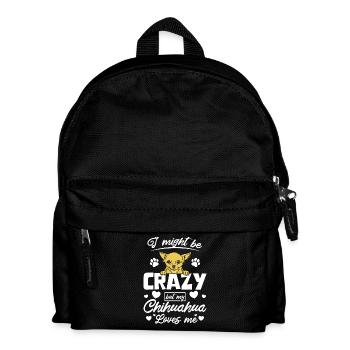 Je suis folle mais mon discours sur le chihuahua m’aime - Sac à dos Enfant - noir - Devant
